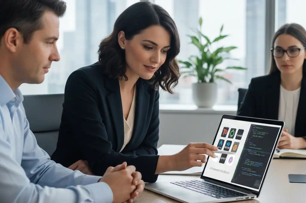 Job-ready candidate showcasing AI beginners course with live projects to interviewer