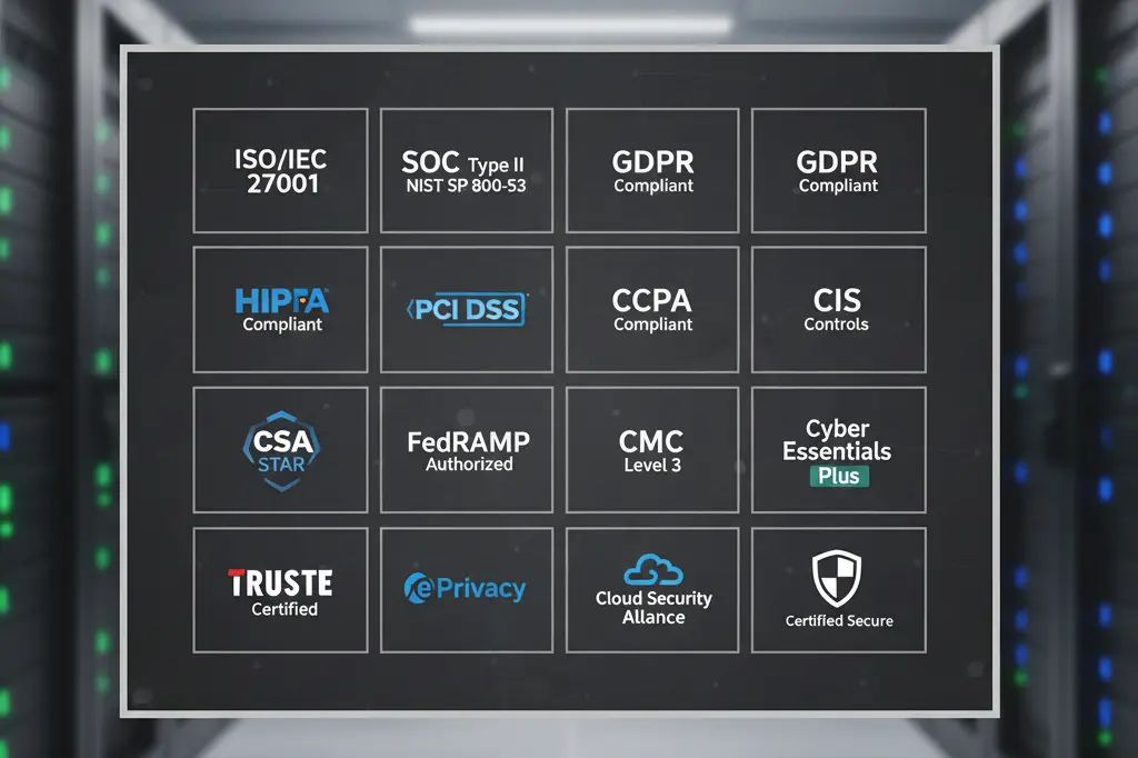 Cloud compliance certifications covered in security training course