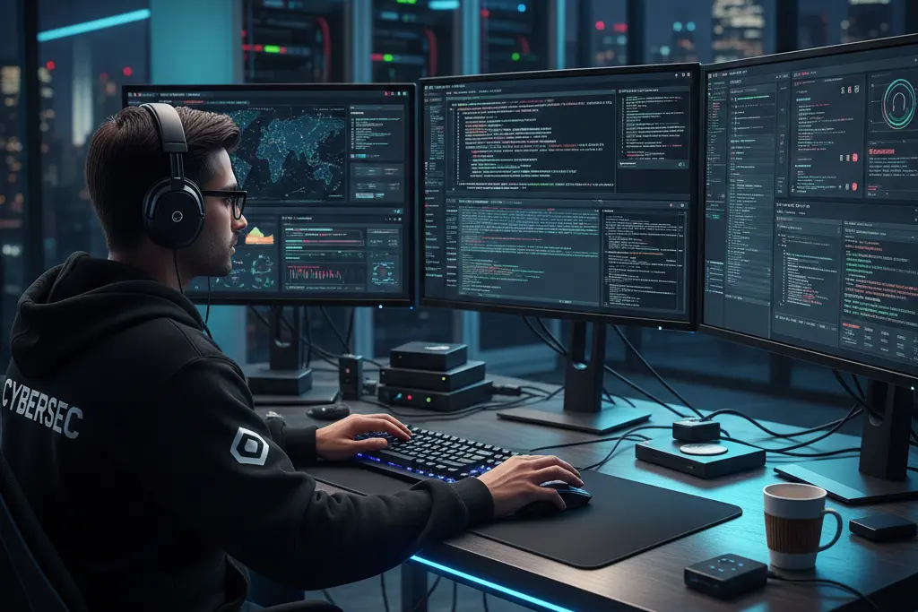 Cyber security training courses with real-time threat monitoring and hands-on lab environments